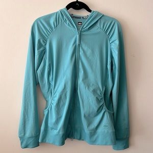 REI aqua zip hoodie women’s L